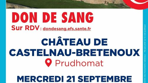 Don du sang au Château de Castelnau